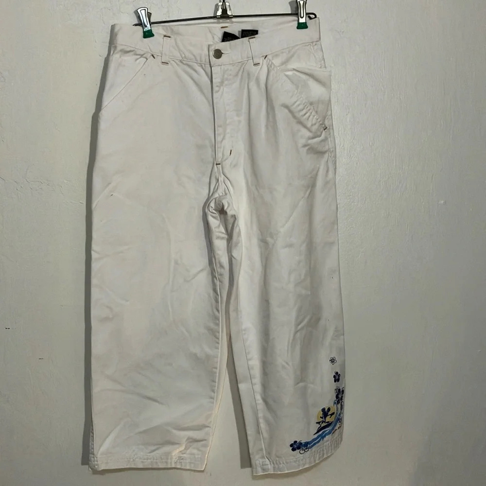 Aloha Mickey by Mickey Unlimited cropped 100% cotton pant size 9/10